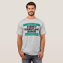 Doador da transplantação do rim - camisa leve