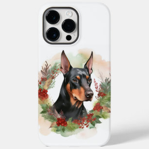 Doberman Christmas Wreath Festivo Pup