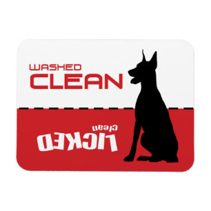 Doberman, ímã da máquina de lavar louça de gre