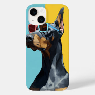 Doberman legal com óculos de sol
