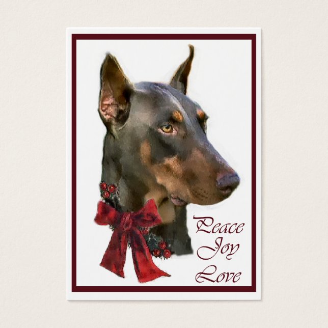 Doberman Pinscher Christmas (Frente)