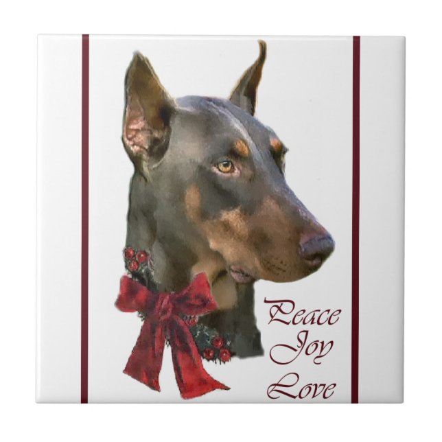 Doberman Pinscher Christmas (Frente)