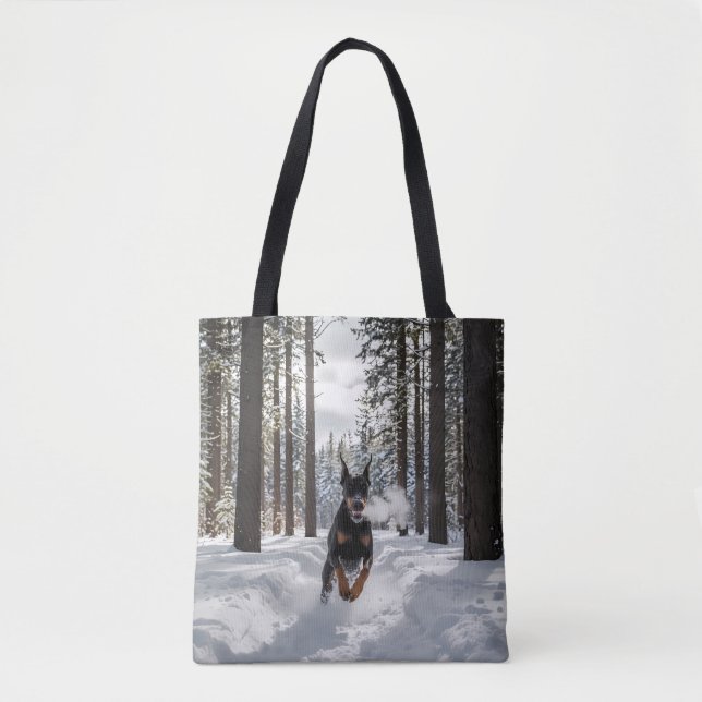 Doberman Pinscher Elegante Tote Bag (Frente)