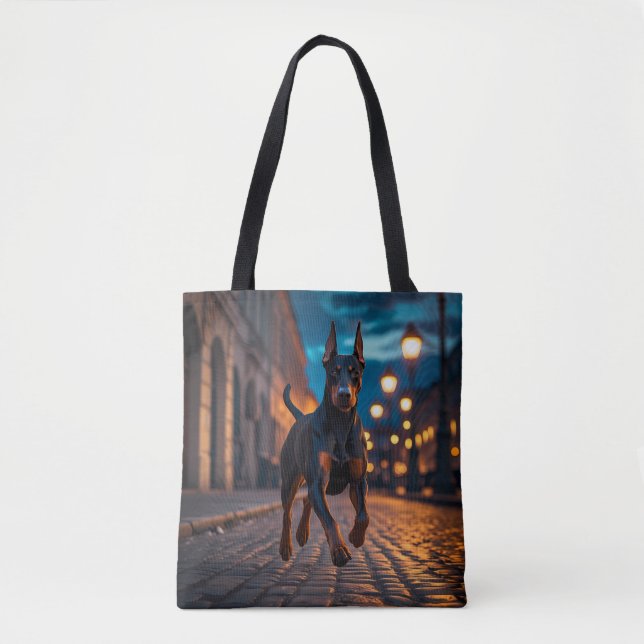 Doberman Pinscher Elegante Tote Bag (Frente)