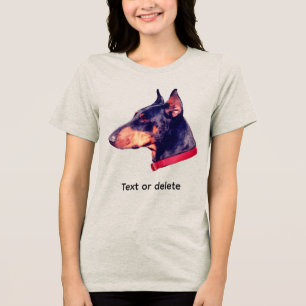 Doberman Pinscher Rosto de Cachorro Personalizado