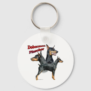 Doberman Pinscher Trio 2 - Chaveiro
