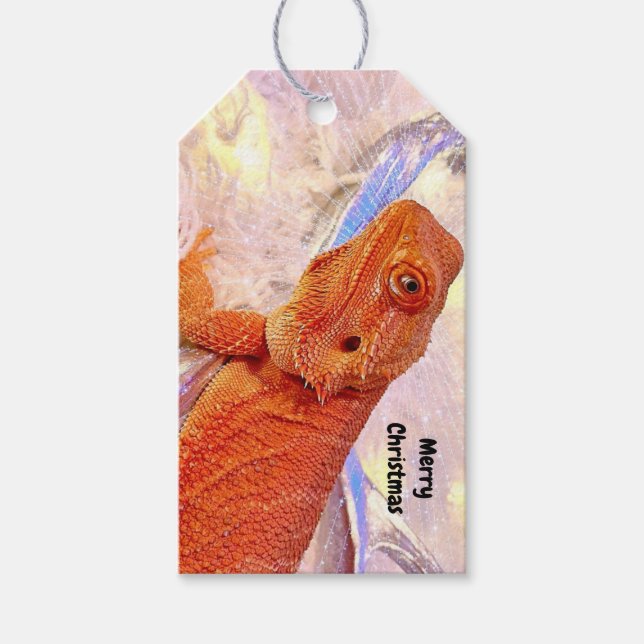 Dobra A Etiqueta De Presente De Natal Do Dragão Co (Frente)