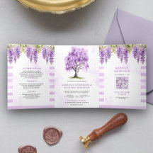 Convite de Casamento com Código QR e Foto da Árvor