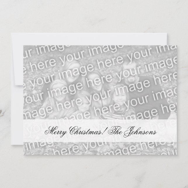 Dobre cartões de Natal tomados partido da foto com (Frente)