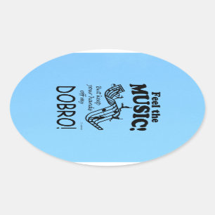 Dobro Sente O Adesivo De Oval De Música