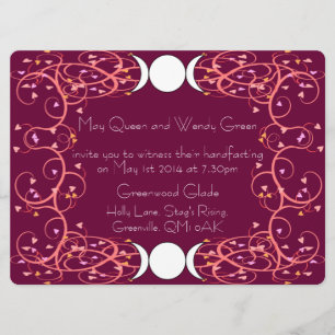 Dobro três em um convite lésbica de Handfasting