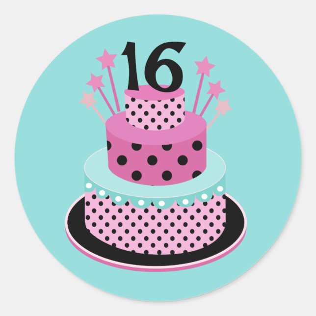 Doce 16 adesivos (Frente)