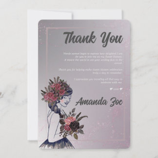 Doce 16 Cartões de agradecimentos