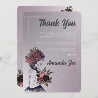 Doce 16 Cartões de agradecimentos