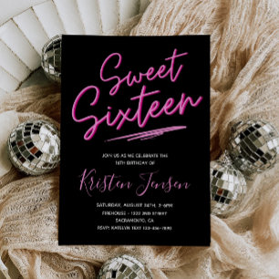 Doce 16 Convite   16.o Convite à Aniversário