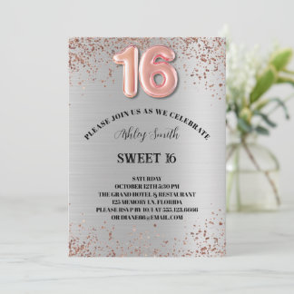 Doce 16 Convite de Aniversário