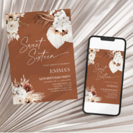 Doce 16 Convite de Aniversário 16 Aniversário