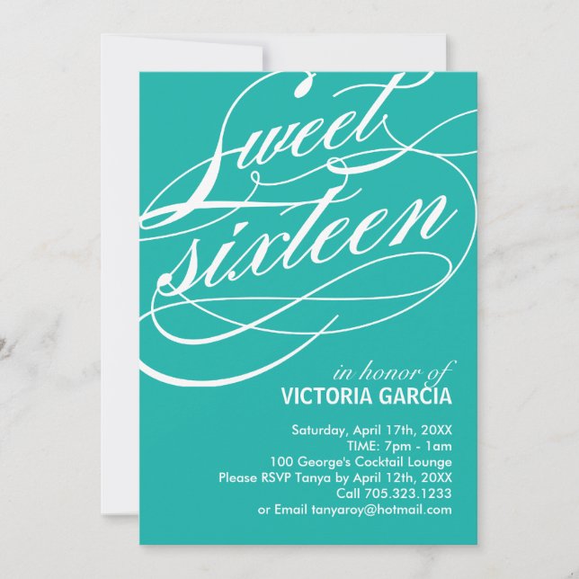 Doce 16 Convite de festas (Frente)