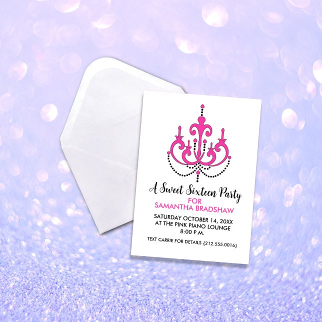 Doce 16 Convites de aniversário (Criador carregado)