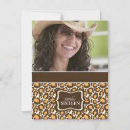 Doce 16 Convites de aniversário {Impressão Animal}