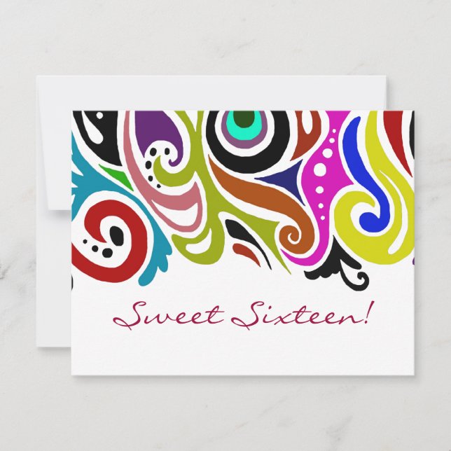 Doce 16 Festas ~ Convites (Frente)