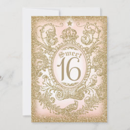 Doce 16 Vezes em um Convite da Princesa