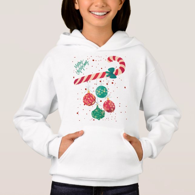 Doce Bastão de Doces e Enfeites de Natal.  (Frente)