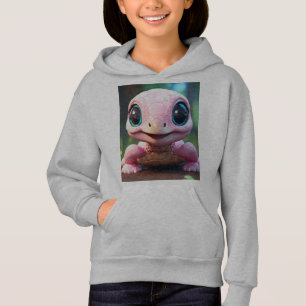 Doce Bebê Tartaruga Crianças Pullover Hoodie