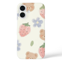 Doce Capa de telefone de Charme Strawbear para Iph