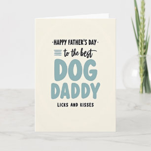 Doce Cartão de Dia dos Pais para o Papai Cão