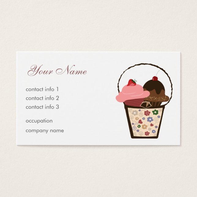 Doce Cartão de visita de presentes (Frente)