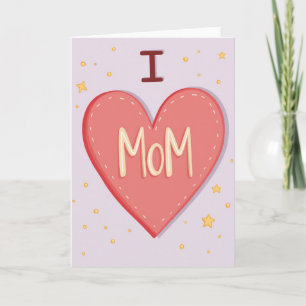 Doce Cartão Sentimental do Dia das Mães