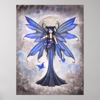 Doce Celeste Blue Fairy Impressão por Molly Harris