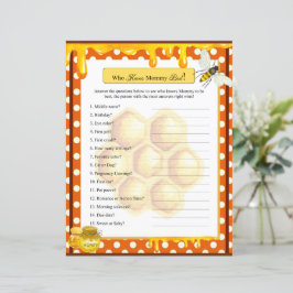 Doce Chá de fraldas De Abelhas De Mel Que Conhece