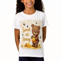 Doce como Camisa de Mel para Meninas