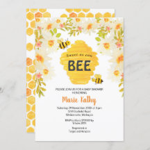 Doce Como Pode Ser O Convite De Chá de fraldas