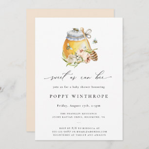 Doce Como Pode Ser O Convite Para Chá de fraldas D