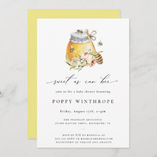 Doce Como Pode Ser O Convite Para Chá de fraldas D