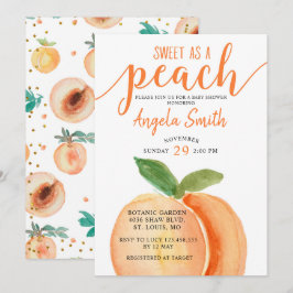 Doce como um Convite para Chás de fraldas de Pêsse