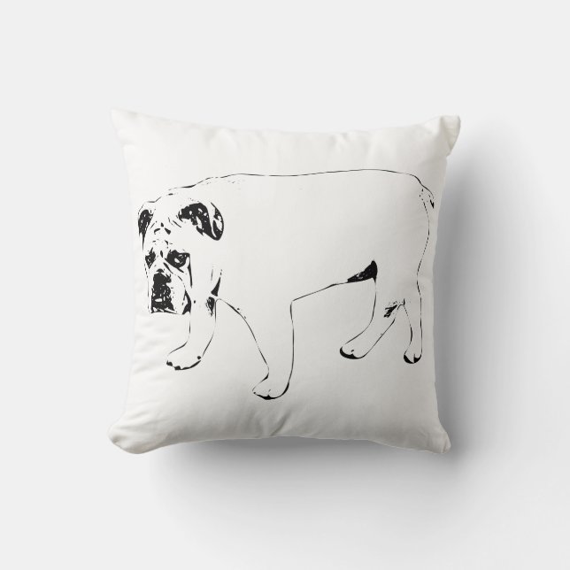 Doce Conforto, Almofada Lounge Bulldog (Frente)