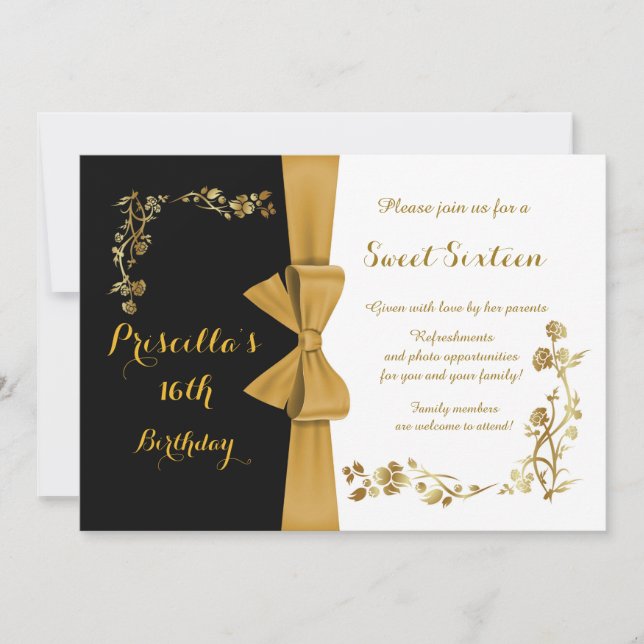 Doce convite de dezesseis aniversários, 16o, (Frente)