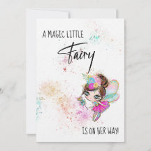 *~* Doce Convite para Chá de fraldas de Fada do Ar