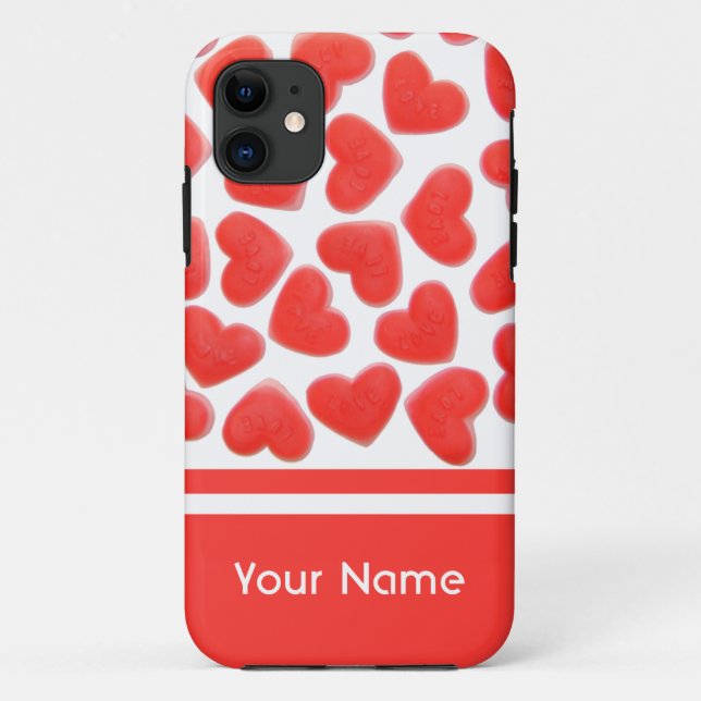 Doce Corações - capas de iphone de Nome (Verso)