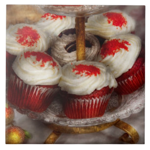 Doce - Cupcake - Cupcakes de veludo vermelho