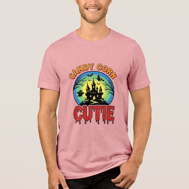 Doce Cute de Milho Design de Castelo de Halloween  (Frente)