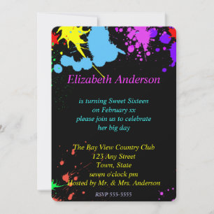 Doce Dezesseis, Bat Mitzvah, Convite De Neon
