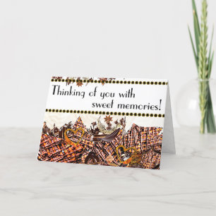 DOCE DIA DO SOL! :) CARTÃO "PENSAR EM VOCÊ" 5X7