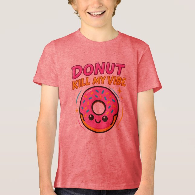 Doce e Na moda - Camisa-T Gráfico de Rosquinha Gir (Frente)
