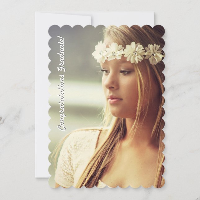 Doce Escalou Dois Anúncios De Graduação De Foto (Frente)