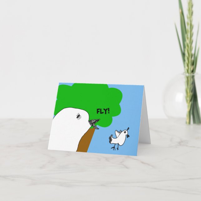 Doce Fly Birdie! Cartão de nota (Frente)